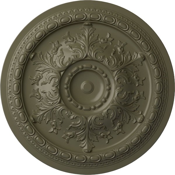 Ekena Millwork Oslo Ceiling Medallion (Fits Canopies up to 7 5/8"), Hnd-Painted Painted Turtle, 38 3/8"OD x 2 7/8"P CM38OSPTF - main